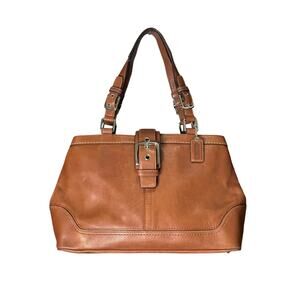 Coach Tan Leather Shoulder Bag